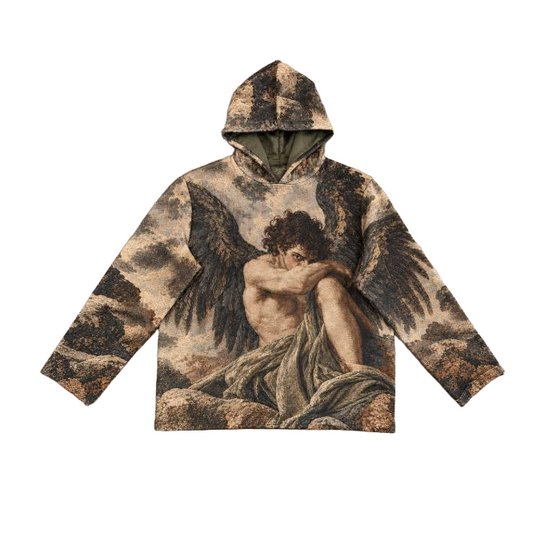 Fallen Angel Woven Tapestry Hoodie