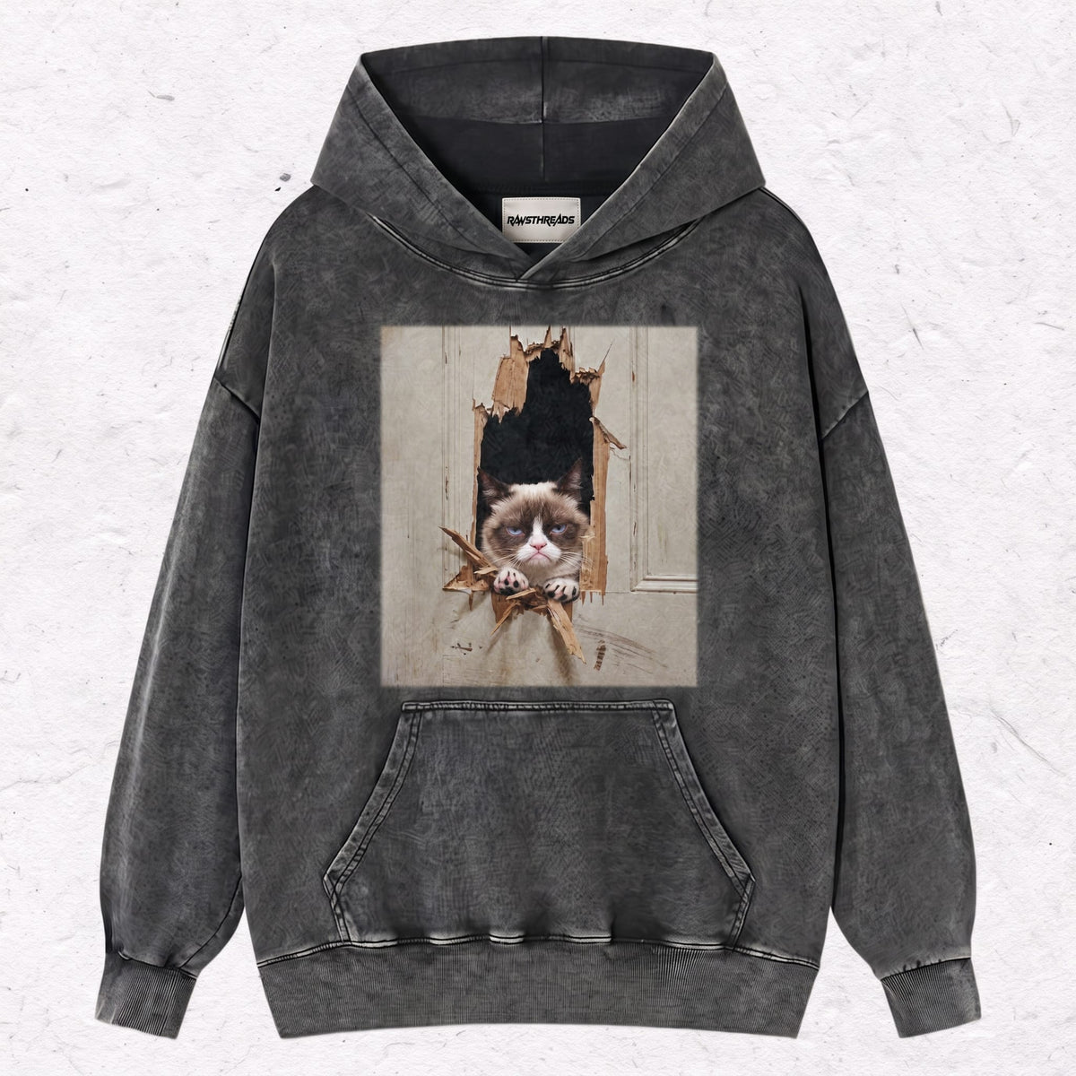 WACKY CAT  HEAVY WEIGHT COTTON TEE-011