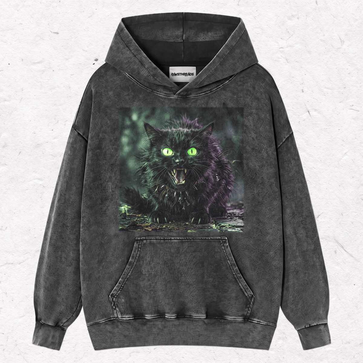 SCARY CAT  HEAVY WEIGHT COTTON TEE-012