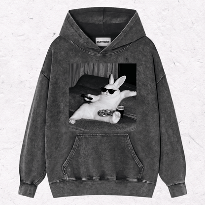 WACKY BUNNY HEAVY WEIGHT COTTON TEE-014