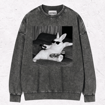 WACKY BUNNY HEAVY WEIGHT COTTON TEE-014