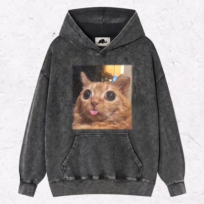 TONGUE OUT KITTY HOOD＆ SWEAT＆TEE