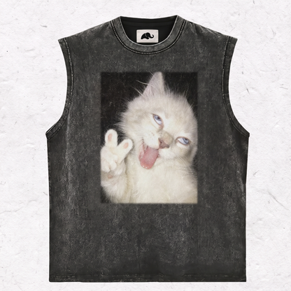 PEACE SIGN KITTEN HOOD＆ SWEAT＆TEE