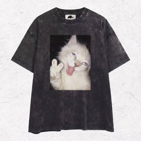 PEACE SIGN KITTEN HOOD＆ SWEAT＆TEE