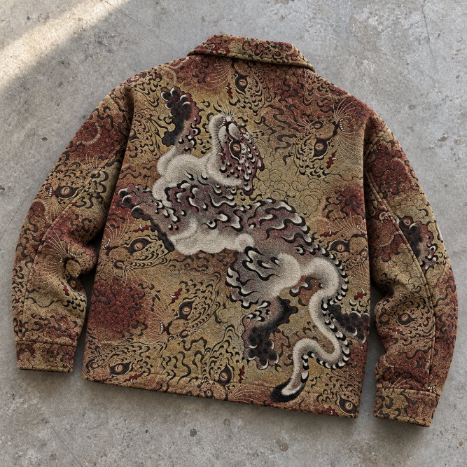 Retro Ukiyo-e Tiger Jacket