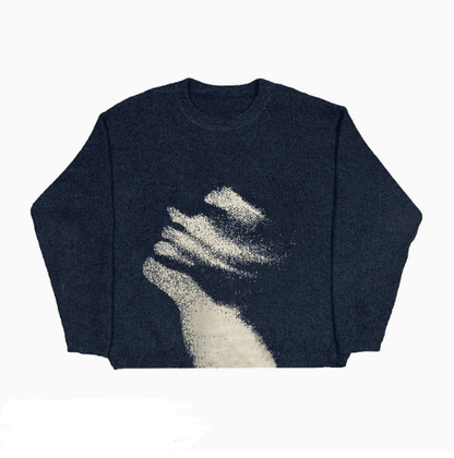 Hidden Emotion Graphic Knit Sweater