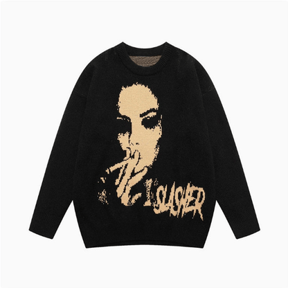 Slayer Portrait Graphic Knit Sweater