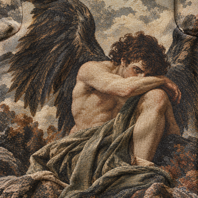 Fallen Angel Woven Tapestry Hoodie
