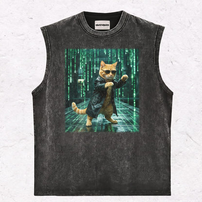 HACKER CAT HEAVY WEIGHT COTTON TEE-004