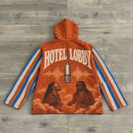 Hotel Lobby Woven Tapestry Hoodie