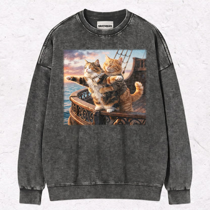 TITANIC CAT HEAVY WEIGHT COTTON TEE-008