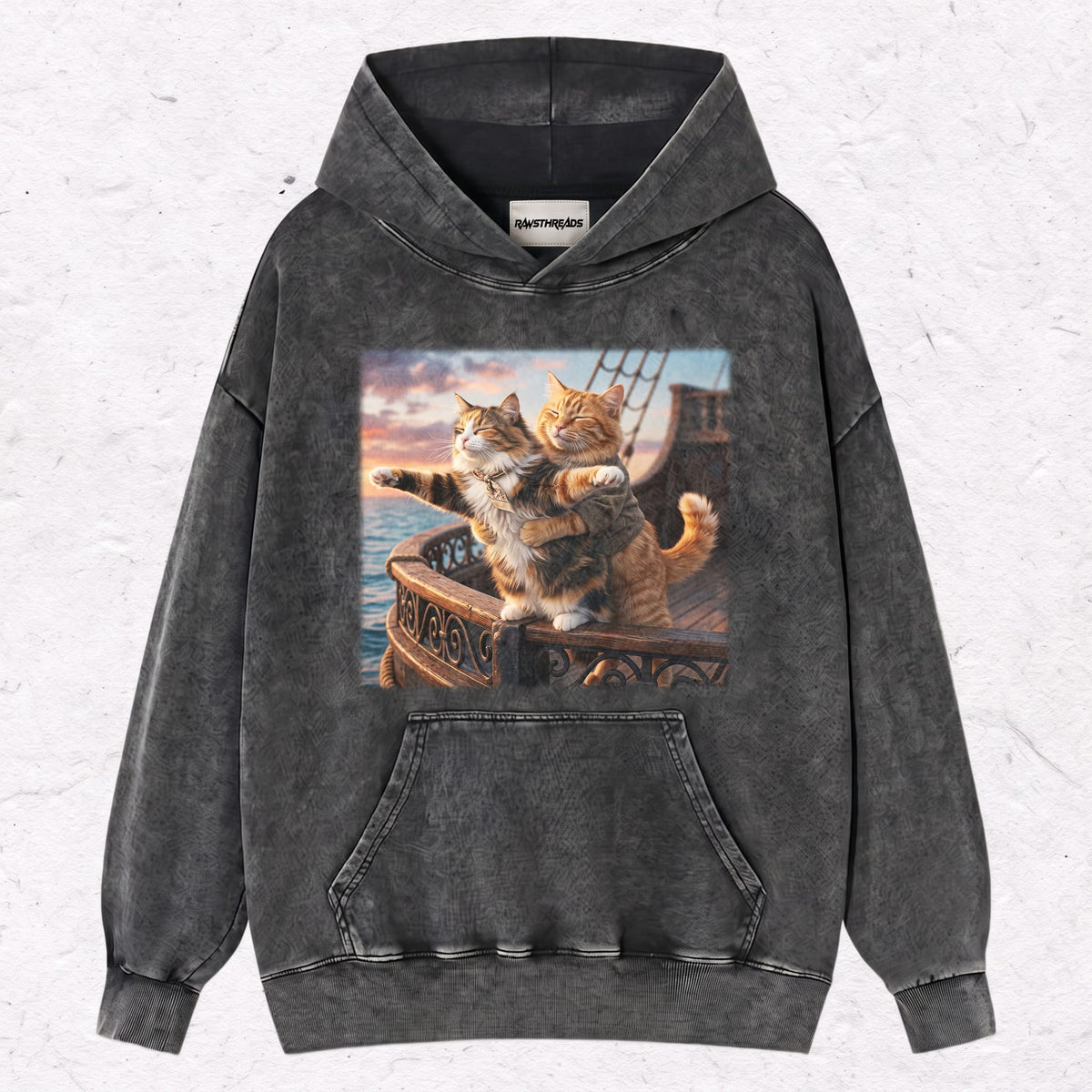 TITANIC CAT HEAVY WEIGHT COTTON TEE-008