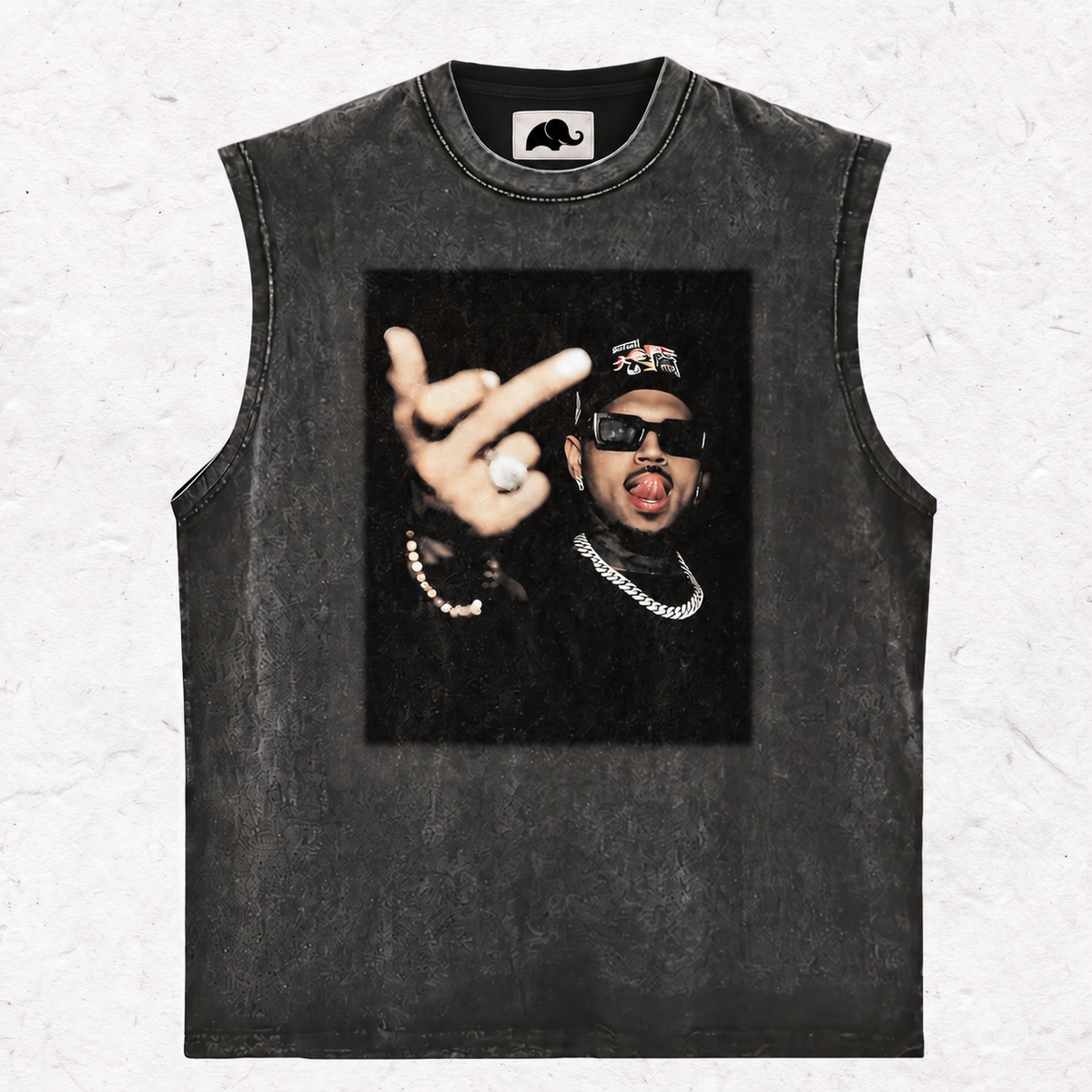 CHRIS BROWN V2 MIDDLE FINGER HOOD＆ SWEAT＆TEE