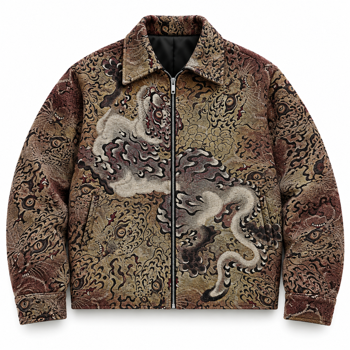 Retro Ukiyo-e Tiger Jacket