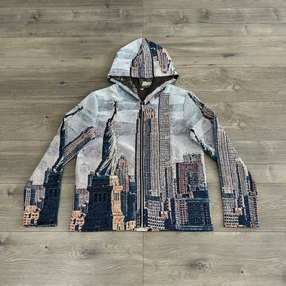 NY CITY TAPESTRY HOODIE