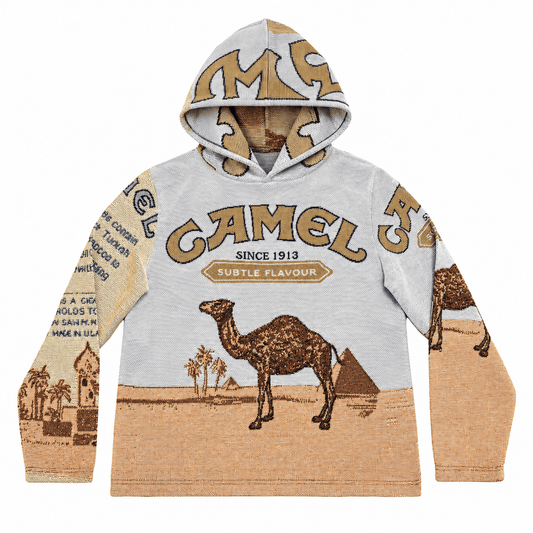 CAMEL TAPESTRY HOODIE
