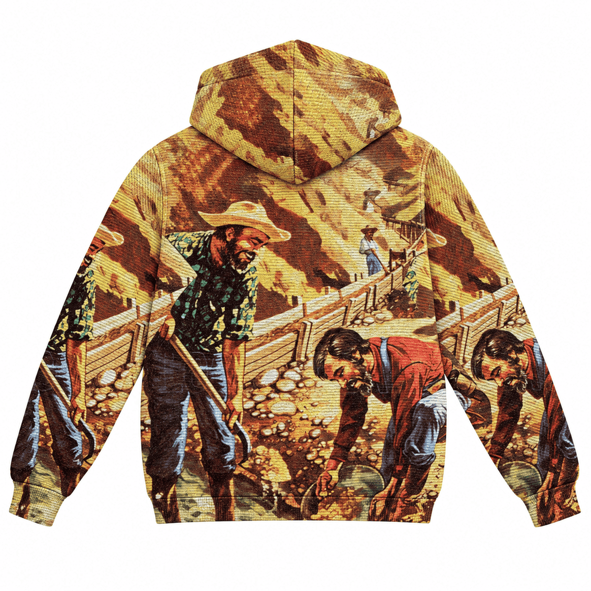 GOLDEN LIFE TAPESTRY HOODIE