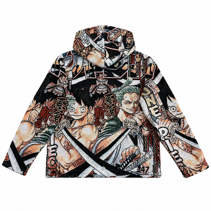 LUFFY&ZORO TAPESTRY HOODIE