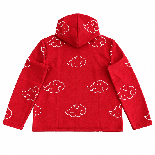 RED N TAPESTRY HOODIE