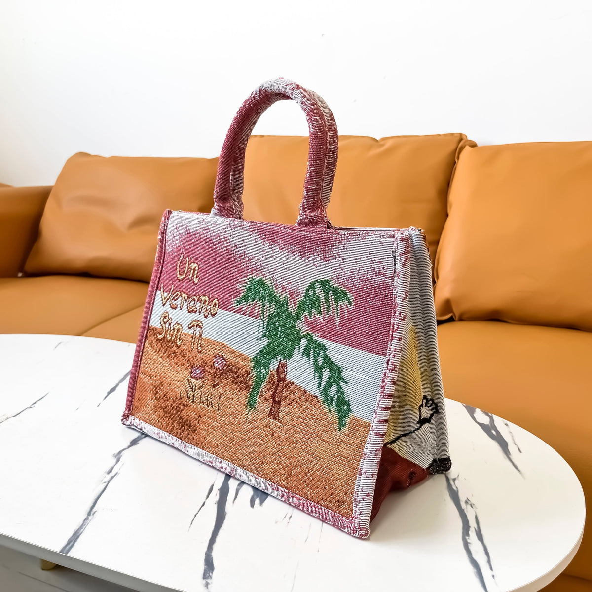 BAD BUNY TAPESTRY TOTE BAG