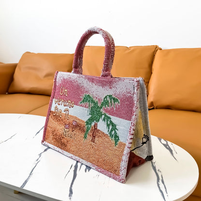 BAD BUNY TAPESTRY TOTE BAG