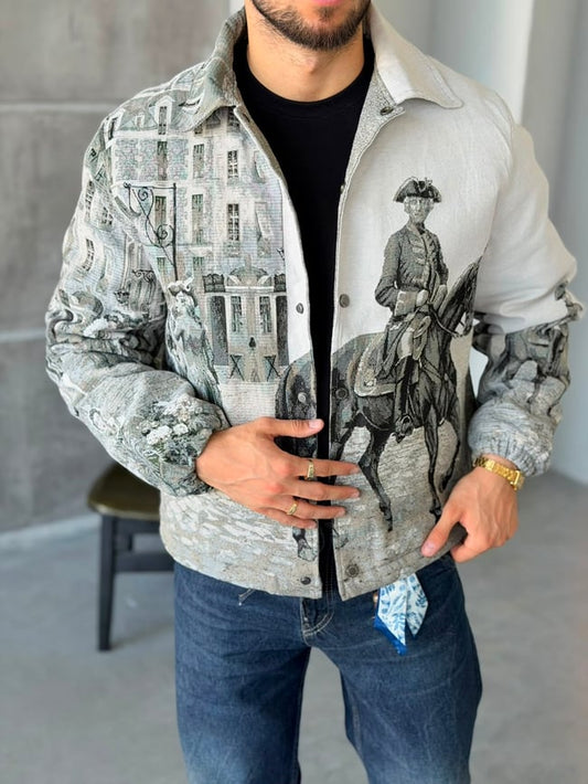 CAVALRY OFFICER TAPESTRY JACKET