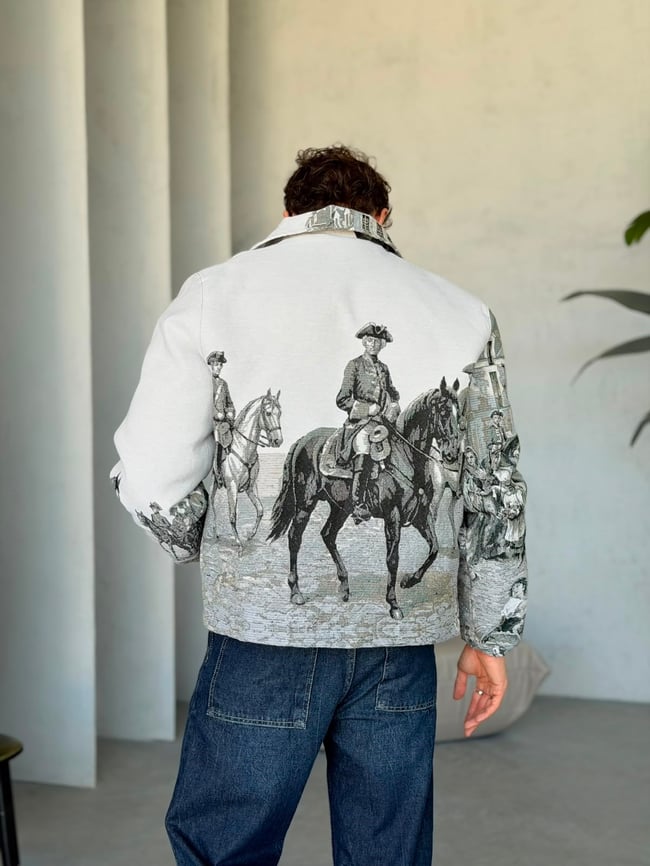 CAVALRY OFFICER TAPESTRY JACKET