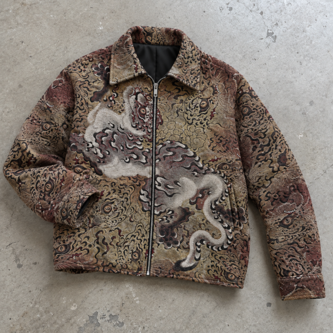 Retro Ukiyo-e Tiger Jacket