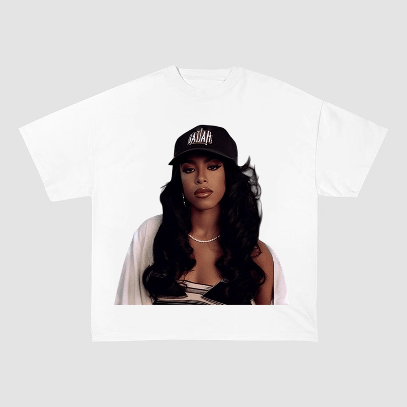 AALIYAH OVERSIZED HEAVYWEIGHT COTTON TEE-60023