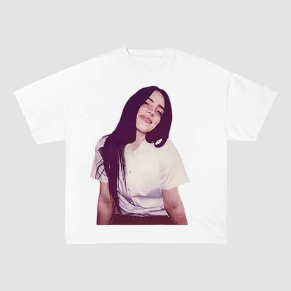 BILLIE EILISH PURPLE HEAVYWEIGHT COTTON TEE-60032