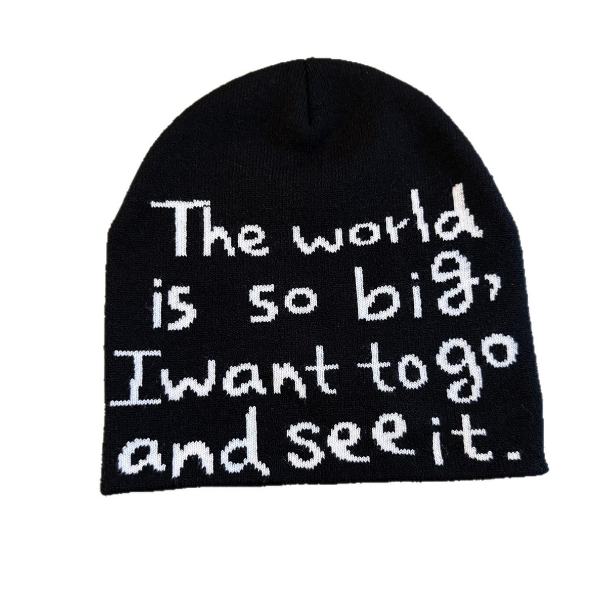 The World Is So Big Knit Beanie