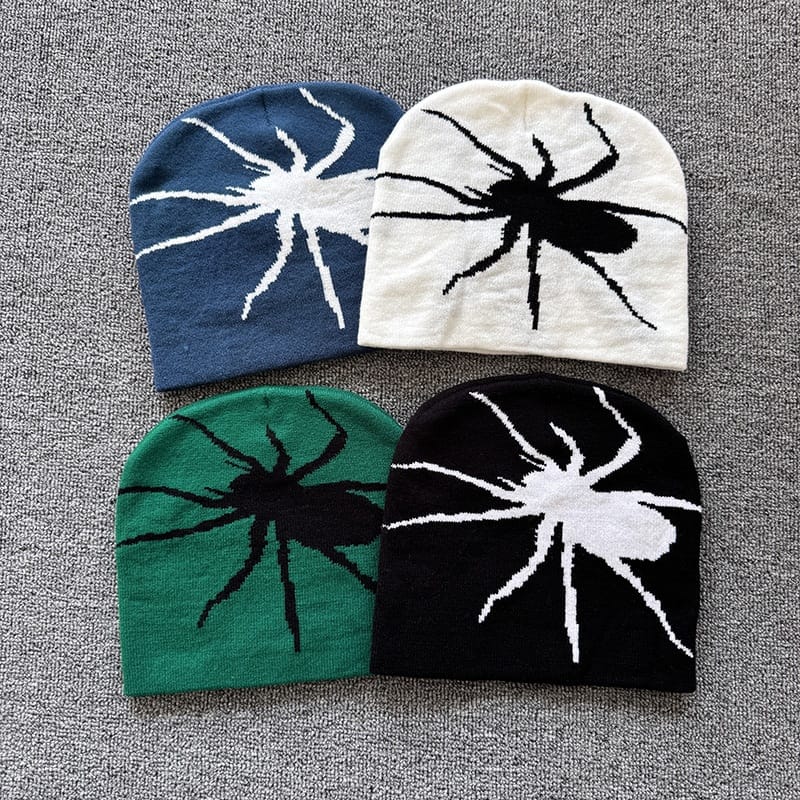 Oversized Spider Knit Beanie