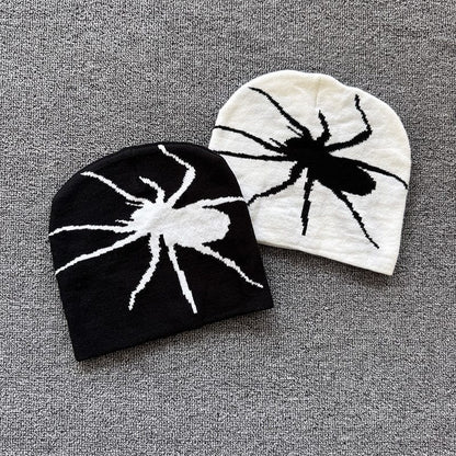 Oversized Spider Knit Beanie