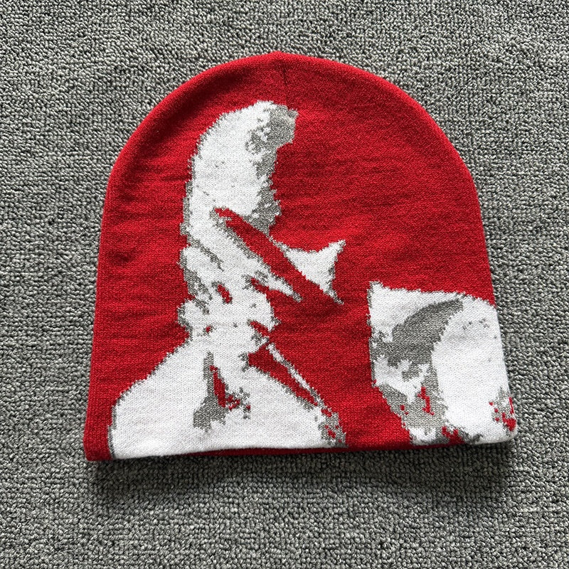 Shadow Portrait Knit Beanie
