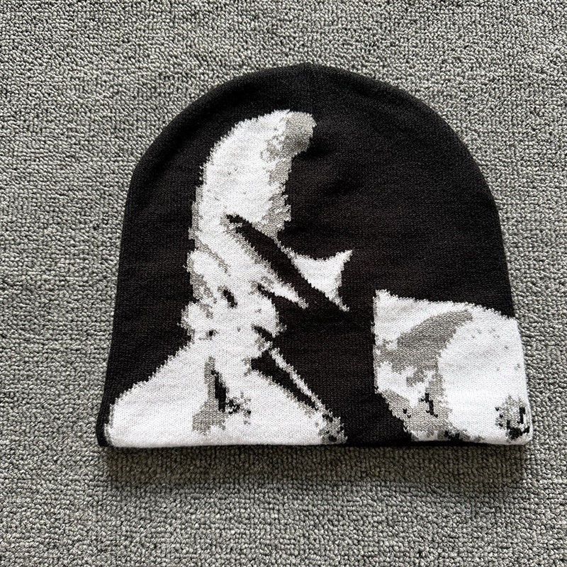 Shadow Portrait Knit Beanie