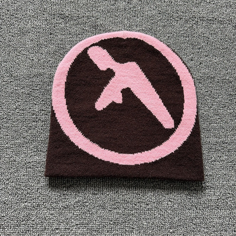 Circle Cross Knit Beanie