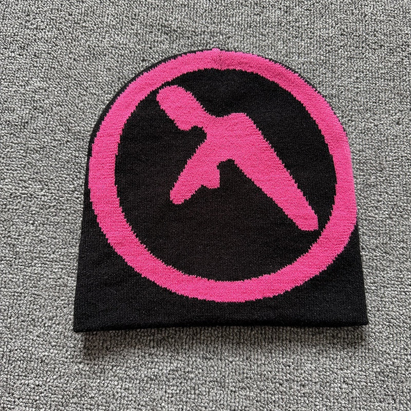 Circle Cross Knit Beanie