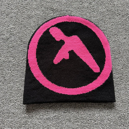 Circle Cross Knit Beanie