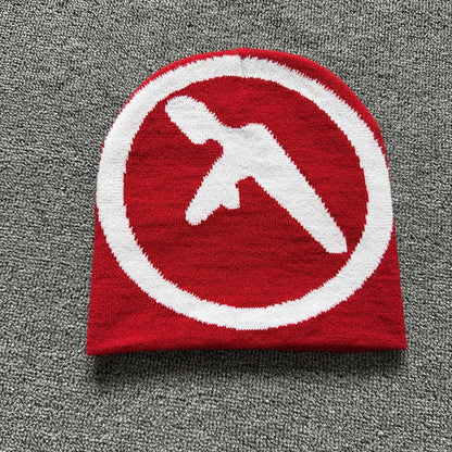 Circle Cross Knit Beanie