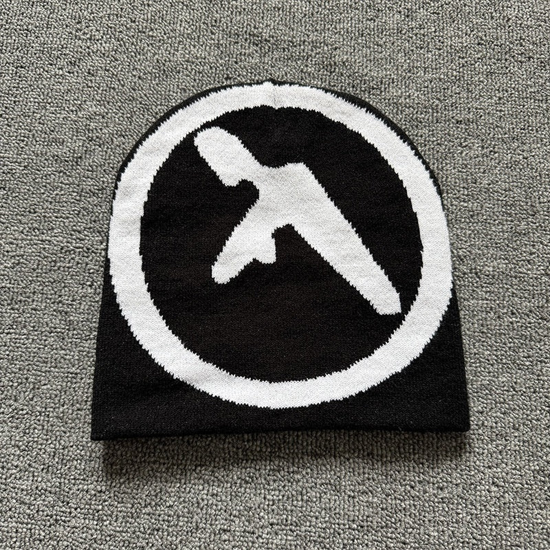 Circle Cross Knit Beanie