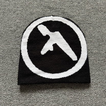 Circle Cross Knit Beanie