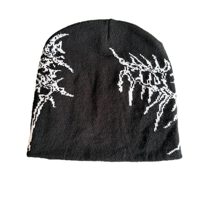 Thorn Lettering Knit Beanie