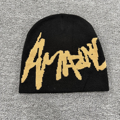 Sharp Script Knit Beanie