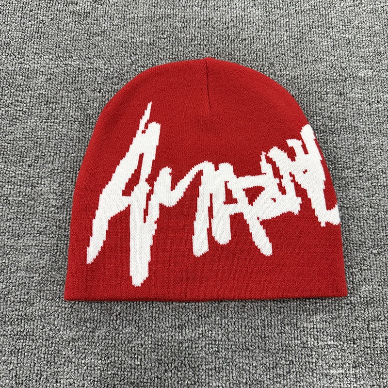 Sharp Script Knit Beanie