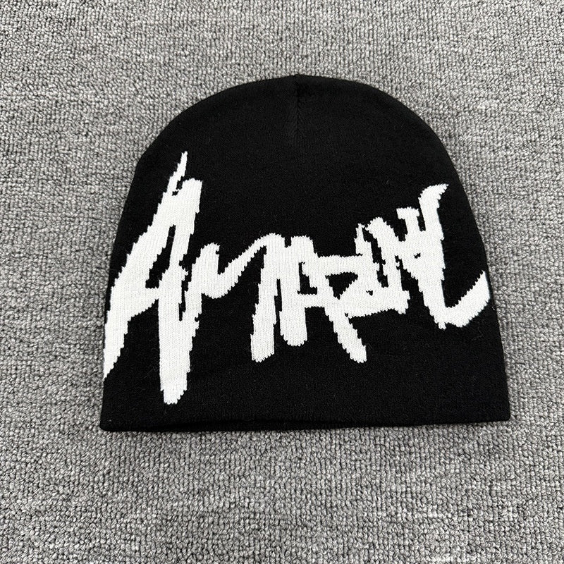 Sharp Script Knit Beanie