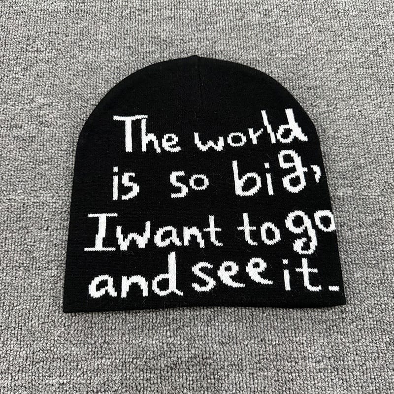 The World Is So Big Knit Beanie