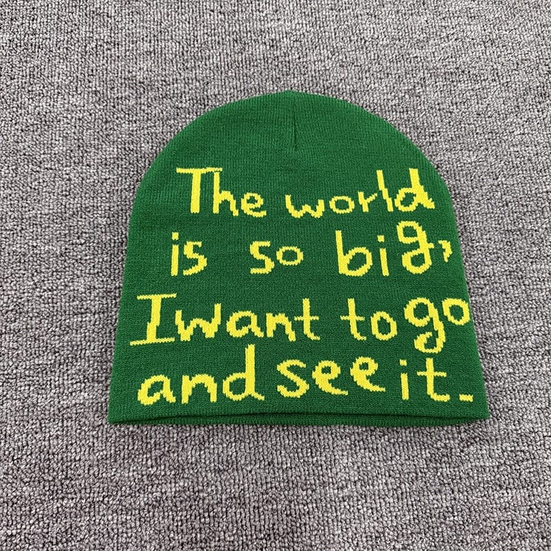 The World Is So Big Knit Beanie