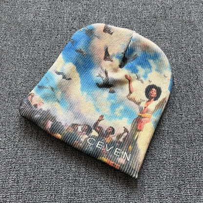 Heaven Art Knit Beanie