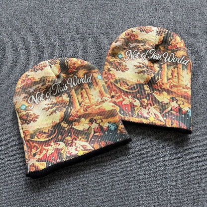 Save The World Art Knit Beanie