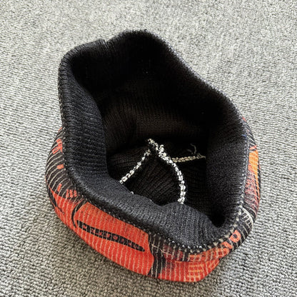 Red Gear Graphic Knit Beanie